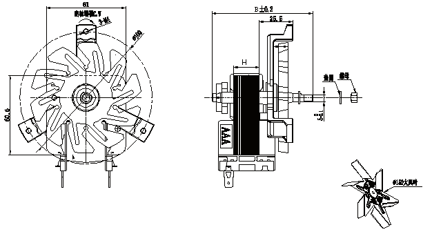 Multifunctional cooker motor